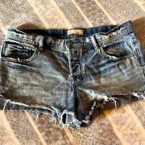 Free people denim shorts